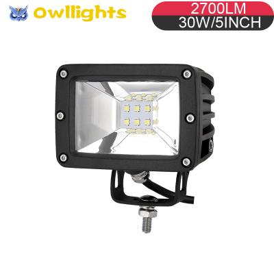 China Auto Tractor Parts 4x4 ATV 12 Volt LED Work Light Car Ambulance Lights 5 Inch for sale