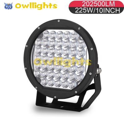 China 2021 New Product 225w 10inch LED Car LED Headlight 12V 24V Laser Lights LED Supplemental Lights For 10inch Cars for sale