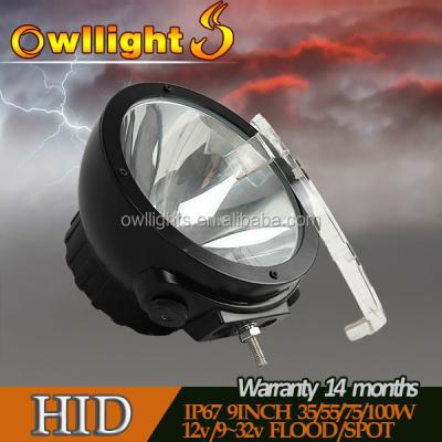 China High Power 55W/75W/100w 9 Inch HID Light 9inch , Auto Off Road Off Road Light 100w HID Spotlight 9 Inch for sale