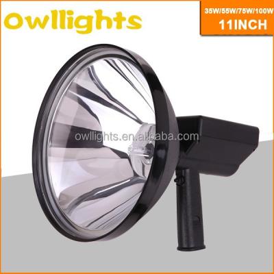 China High Quality 11 Inch 55w 75w 100w 150w Xenon Powder Spot Beam High Hunting Increasing HID Hand Held Light 150mm/175mm/240mm/300mm for sale