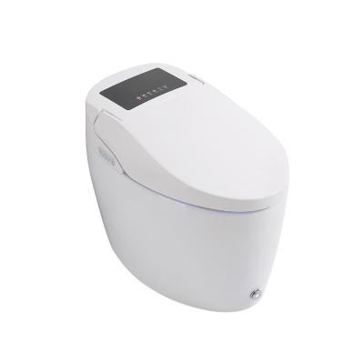 China Modern Ceramic Flush Foot Sensor Electric Smart Bathroom Wc Automatic Smart Toilet for sale