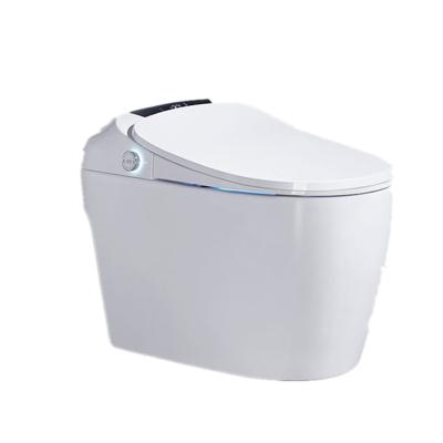 China Automatic Operation One-Piece Smart Toilet Induction Shake Cover No Water Pressure Limit Household Electric Toilet for sale