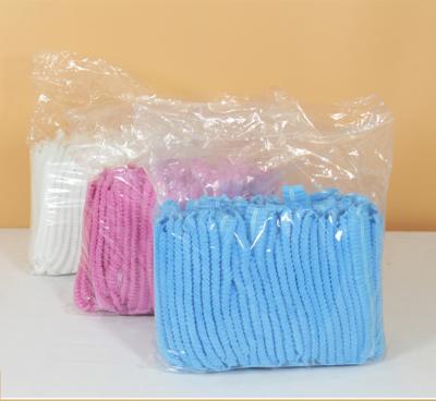 China Disposable high quality disposable puffy caps for salon shower one time use sample free for sale