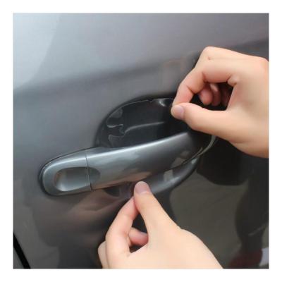 China Other Universal Invisible Car Door Handle Scuffs Automotive Shakes Protective Vinyl Wrap Films Car Handle Guard for sale