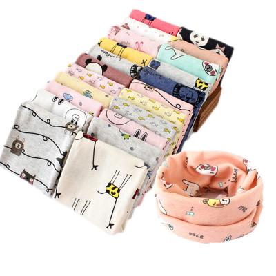 China Other Autumn Winter Boys Girls Baby Scarf Cotton O Ring Neck Scarves Kids Children Cute Casual Print Fashion School for sale