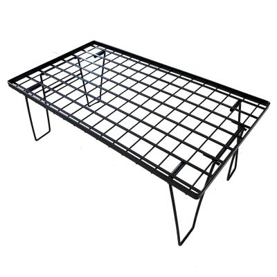 China Babies and Children Tables Folding Outdoor Outdoor Camping Portable Iron Net Table Folding Test Drain Rack for sale