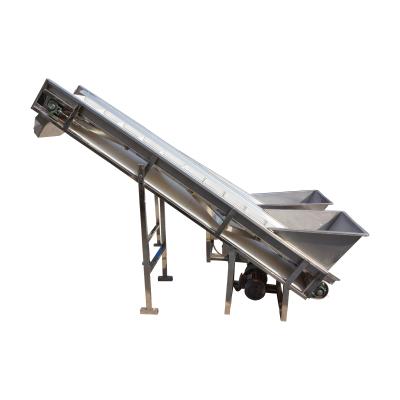 China food & Non-slip Tilting Type Beverage Factory Belt For Sale Large Funnel Rice Garlic Elevator / Conveyor for sale