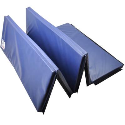 China Yoga Exercises Folding Gym Mat Gym Exercise Aerobics Mats PU+EPE Stretching Fitness Yoga Crash Mat for sale