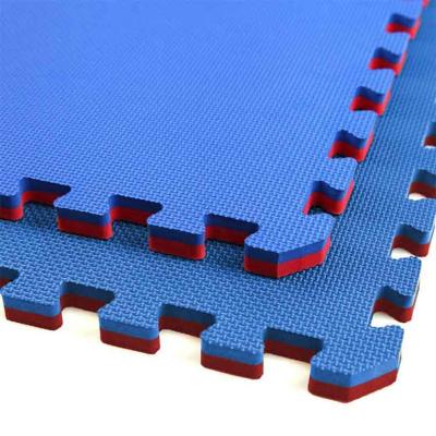 China Eco-Friendly Waterproof Eva Foam Tatami Karate Foam Sports Interlocking Mat Eva Foam Puzzle Wood Fiber Flooring for sale