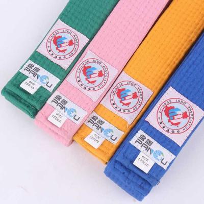 China Durble factory custom coloful judo belt in martial arts for sale