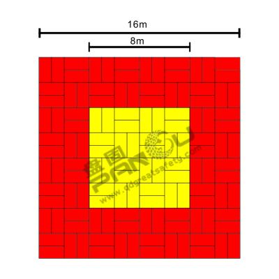 China Rubber vinyl +compressed sponge+ judo federation 14m*14m international standard ground 1m*2m judo mats for sale