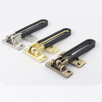 China Coin Door Safety Buckle Insurance Hitch Security Chain Hotel Lock Door Latch Zinc Alloy Lock Chain for sale