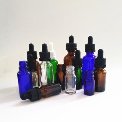 China Personal care hot sale! ! ! Amber Green Customs Glossy Black Tinctures 30ml Bottle Glass Dropper Wax Dabs Oil Storage for sale