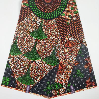 China African 100% African Clothing Fabric Wax Print Polyester Kente Fabrics Wax Tear-Resistant Fabric Print For Cloth for sale