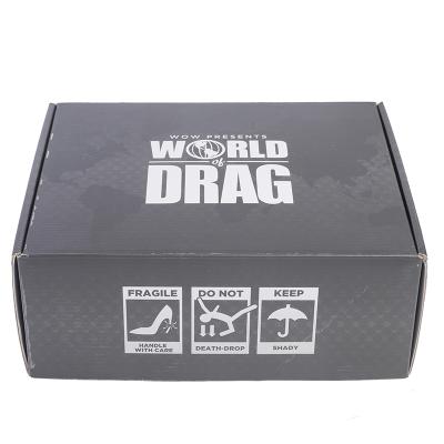 China Recyclable Custom Creative Elegant Kraft Paper Shoe Box for sale