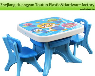 China SAMPLE sale plastic cheap kids bedroom furniture plastic table and chairs B-X001 for sale