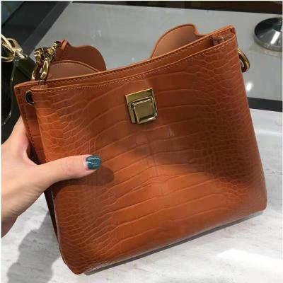 China Vintage Vintage Crocodile Pattern Bags Women Handbags Ladies PU Leather Luxury Ladies for sale