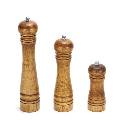 China Sustainable Smooth Delicate Design Durable Adjustable Radian Pepper Mill Salt Pepper Mill Customized Grinder for sale