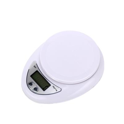 China With Tray High Quality Clear Screen Color Digital Kitchen Scale Small White Food Scale Electronic Kitchen Scale for sale