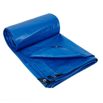 China 2021 New Blue Plastic Tarpaulin Sheet Water Resistant PE Tarpaulin Waterproof Industrial Tarps For Truck Cover Material for sale