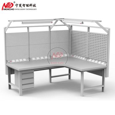 China EUROPEAN Hot Selling ESD Workbench Wedge Cheap Fixed Height Combination for sale