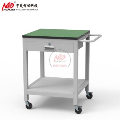 China EUROPEAN Custom Fixture Lab Adjustable Stander ESD Material Hanger Support Trolley with Silent Caster for sale