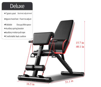 China Modern Multi In Foldable Barbell Bed Press Gym Fitness Weightlifting Dumbbell Bench Wholesale Running Adjustable Bench for sale