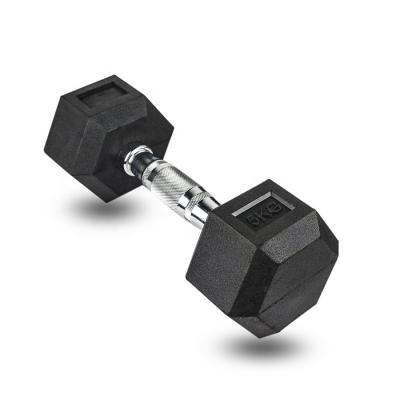 China Hex Shape Factory Direct Sale Fitness Equipment Home Hex Dumbbell Set Rubber Hex Dumbbell for sale