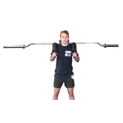 China Universal AA Grade 1000 Pound Weightlifting Barbell Squat Bar Safety with Shoulder and Arm Pads for sale