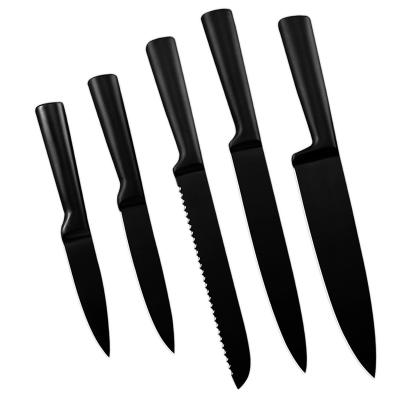 China Sustainable Cavity Food Minimalist Steak Knives Kitchen Basics Straight Kitchen Edge Knife Sets for sale