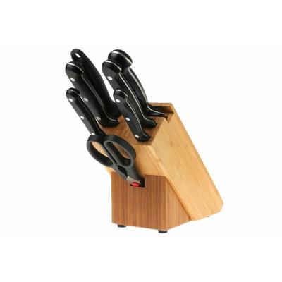 China Professional Hot Sale Kitchen Knife Set Knife Block Viable For Cooking With Wooden Kitchen Tableware Wood for sale