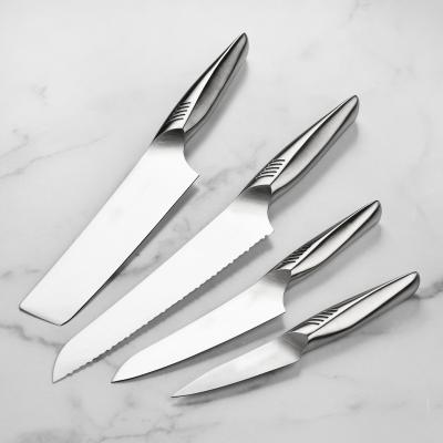 China Viable Hollow Non-stick Rustproof Straight Edge Color Box Logo Kitchen Knives Wholesale Kitchen Set for sale