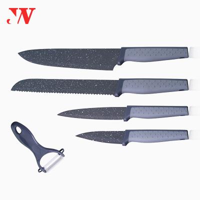 China Durable Comfortable Super Steel Ergonomic Handle Stainless Knife Set Steel Knives Wholesale for sale