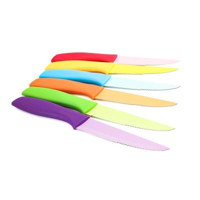 China High Quality Slices Of Classic Color Viable Convenient Non-Stick Blade Sandwich Meat With Non-Slip Steak Knife for sale