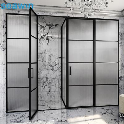 China Set Modern Quality Designer Aluminum Frame Enclosures Pivot Door Shower Screen For Bath for sale