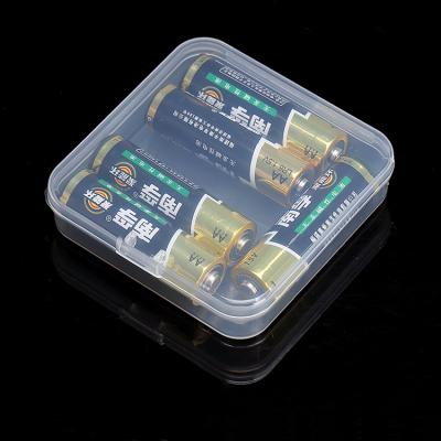 China Hinged Multi-Function Hard Plastic Transparent Portable Storage Boxes PP Small Square Box Square Box With Hinged Lid for sale