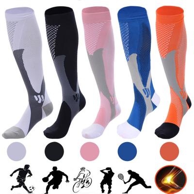 China Hot Sale Athletic Wholesale Compression Sport Socks Foot Sleeve Crew Running Medical Compression Socks for sale