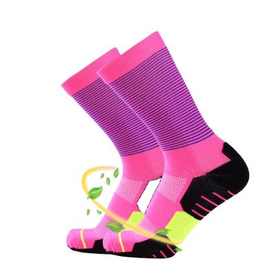 China Sustainable Team Sports Antislip Grip Long Custom Sport Football Boots Crew Breathable Non Knee High Anti Slip Football Socks for sale