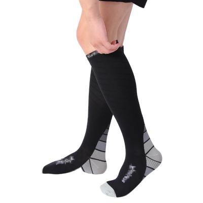 China 20-30mmhg Sports Custom Medical Knee High Running Retraining Nurse Football Compression Socks for sale