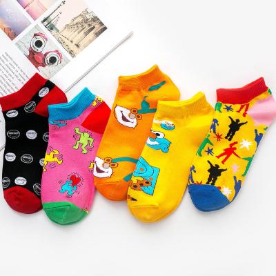 China 2021 New Ladies Cotton Comfortable Sock Socks Fashion Cute Boat Socks for sale