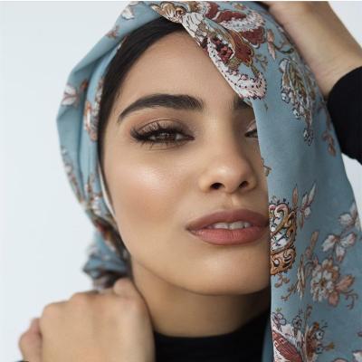 China Wholesale Printed Scarf Muslim Women's Soft Feeling Pattern Headscarf Printed Shawl for sale