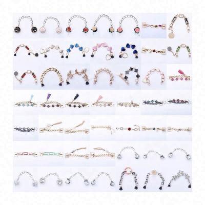 China New Eco-friendly Croc Shoe Chain Charms Accessories Chains Shoe Stone Decoration For Croc Clog Pendant Buckle For Girl Gifts for sale