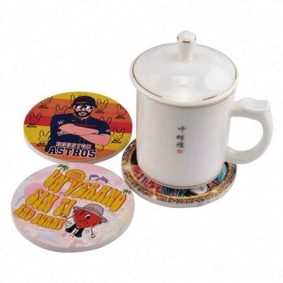 China Viable Customized Karol G Sublimation Bad Bunny Ceramic Mugs Coasters for sale