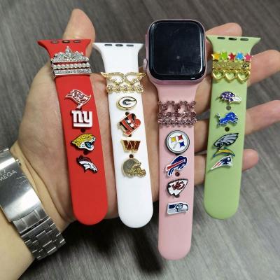 China Stainless Steel Watch Decoration Charm For Watch Band Strap Decorative Metal Leg Studs For Iwatch Sports Strap Ornament Accessories for sale