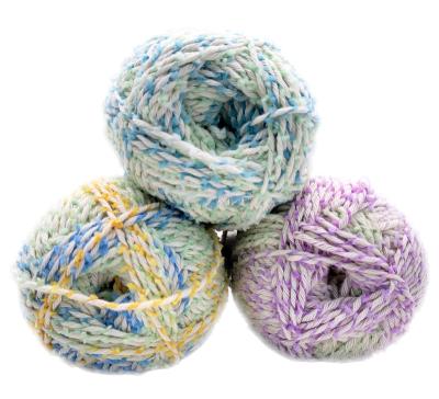 China Fancy yarn 75% cotton and 25% nylon blended yarn for hand knitting and crocheting for sale