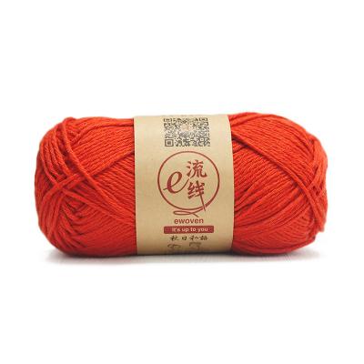 China Solid Color Anti-static Lightweight Cotton Blend Crochet Yarn Acrylic Canvas Ball for sale