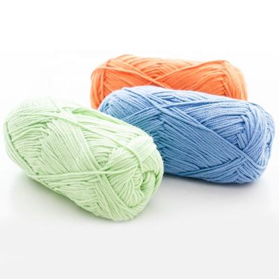 China Anti-bacteria Baby Solid Color 7s/5 Soft 100% Cotton Crochet Yarn For Sweater for sale