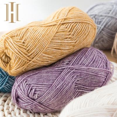 China Acid Resistant Space Dyed Crochet Yarn Cotton Hand Knitting Yarn 22 78 Acrylic Cotton Blended for sale