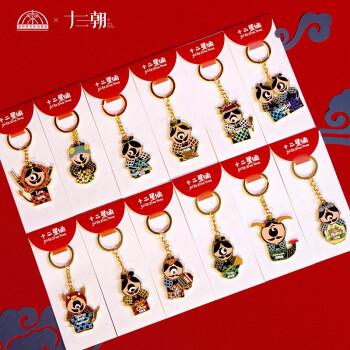 China Creative Enamel Cartoon Terracotta Warriors Twelve Constellation Key Chain Key Chain Pendant Fashion Key Pendant for sale