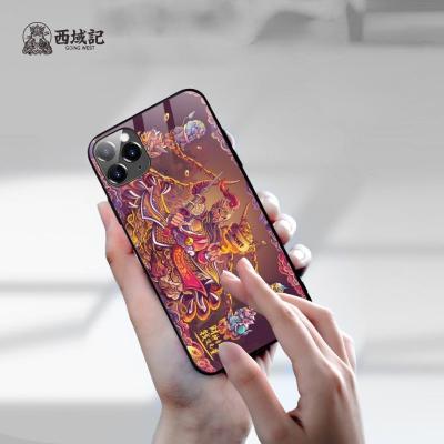 China New China Fortune Four Immortals Series Anti-Fall Anti Drop Four Pack Tempered Glass Phone Cases For iPhone for sale